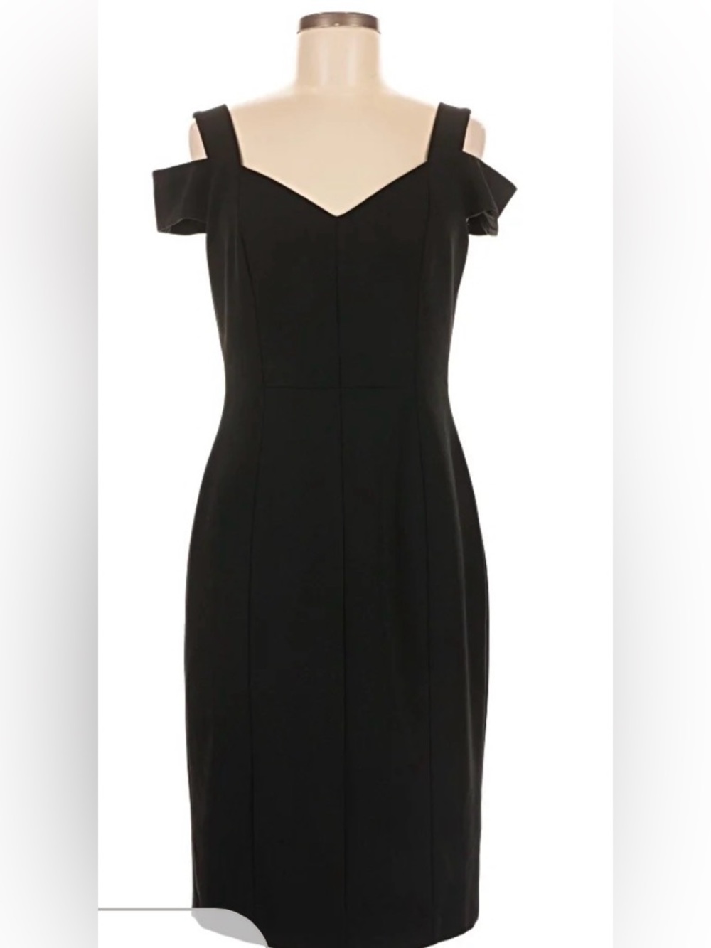 Eliza J Black One-Shoulder Sheath Dress
